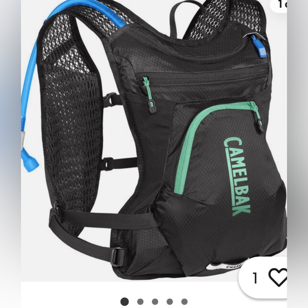 CamelBak Women's Chase Bike Vest - Black with Mint Accents